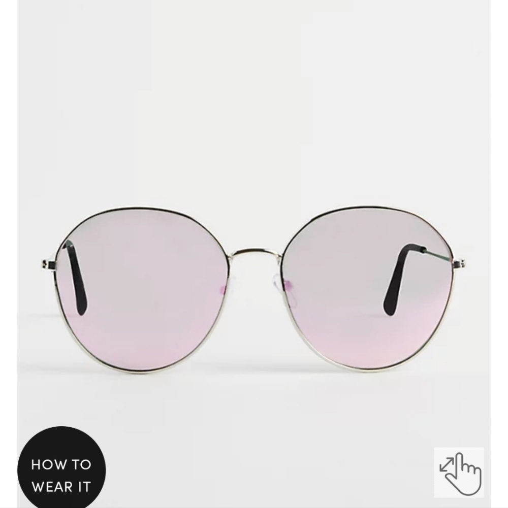 🆕️🕶😎 PINK ROUND AVIATOR WITH REFLECTIVE LENS😎🕶